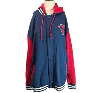 DC comics Superman jacket hoodie sweater size X large XL